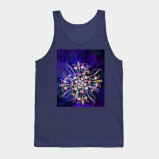 Abstract delicate silk flowers Tank Top